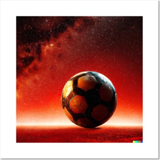 Football in space Posters and Art